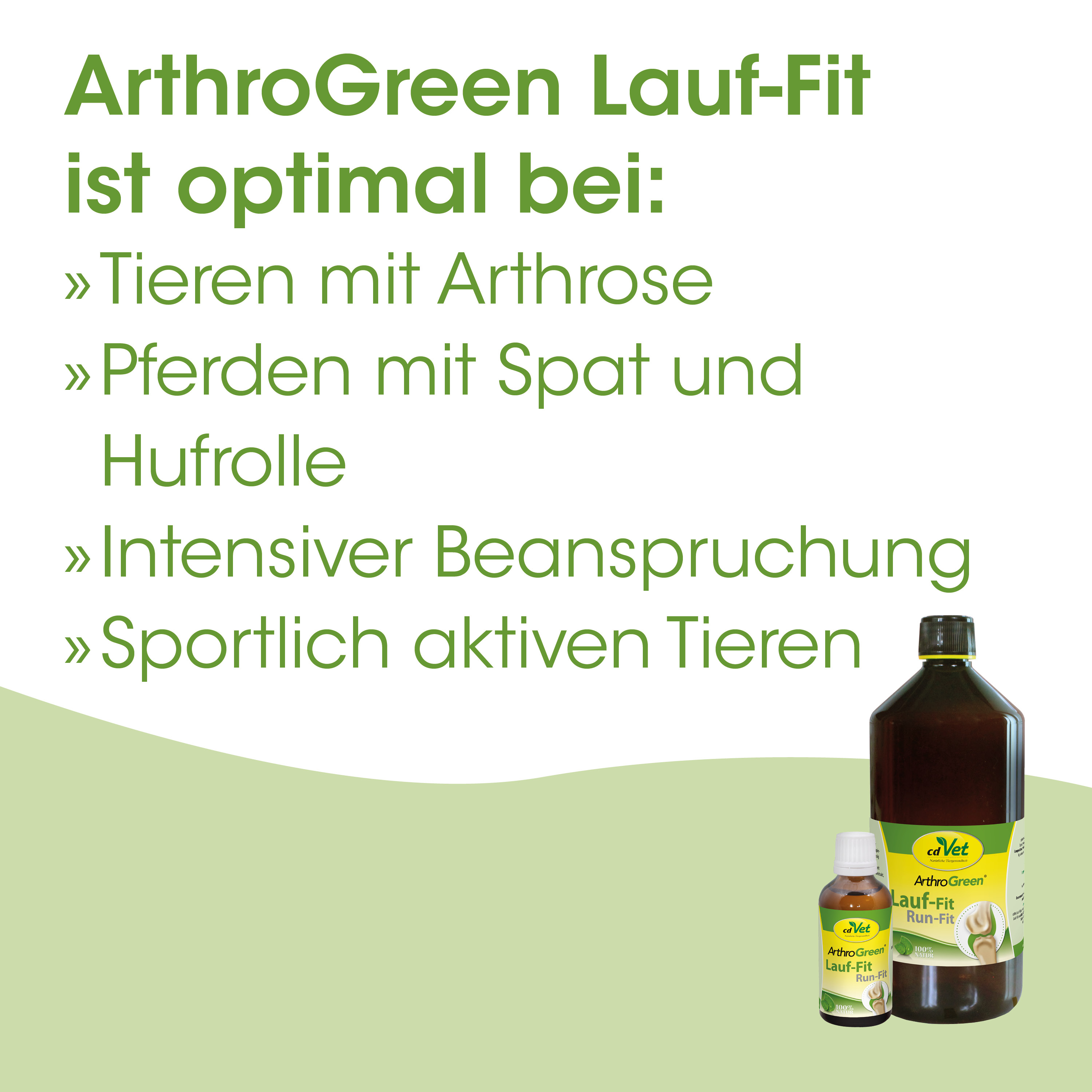 Lauf-Fit, Tiergesundheit, Tierarztbedarf, Tiermedizin, Pflanzliche Lösung
