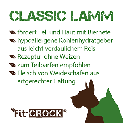 Fit-Crock Classique Agneau Mini 10 kg