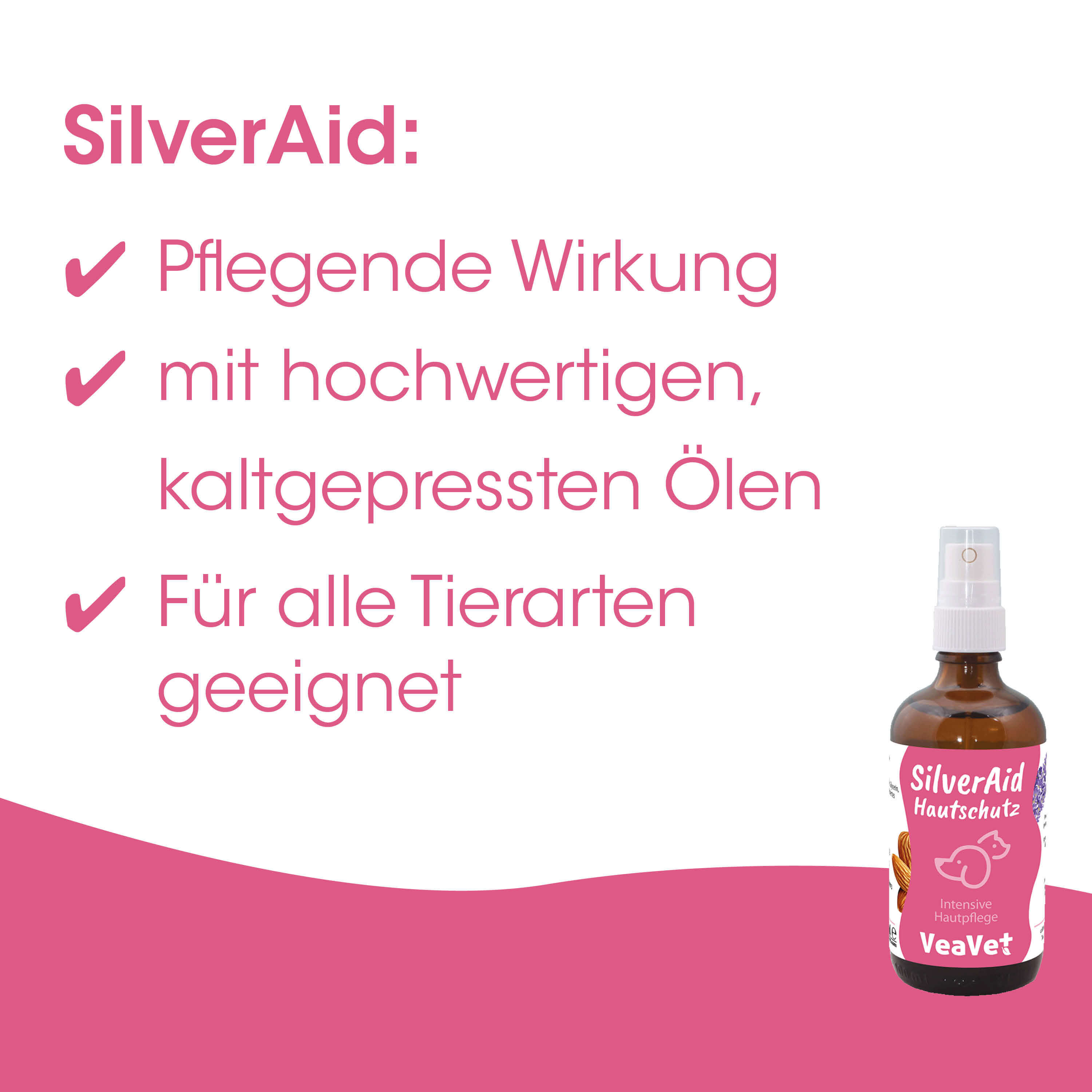 Hautschutz-Spray, Haustierpflege, Kaltgepresste Öle, Tierpflege, Spray-Flasche
