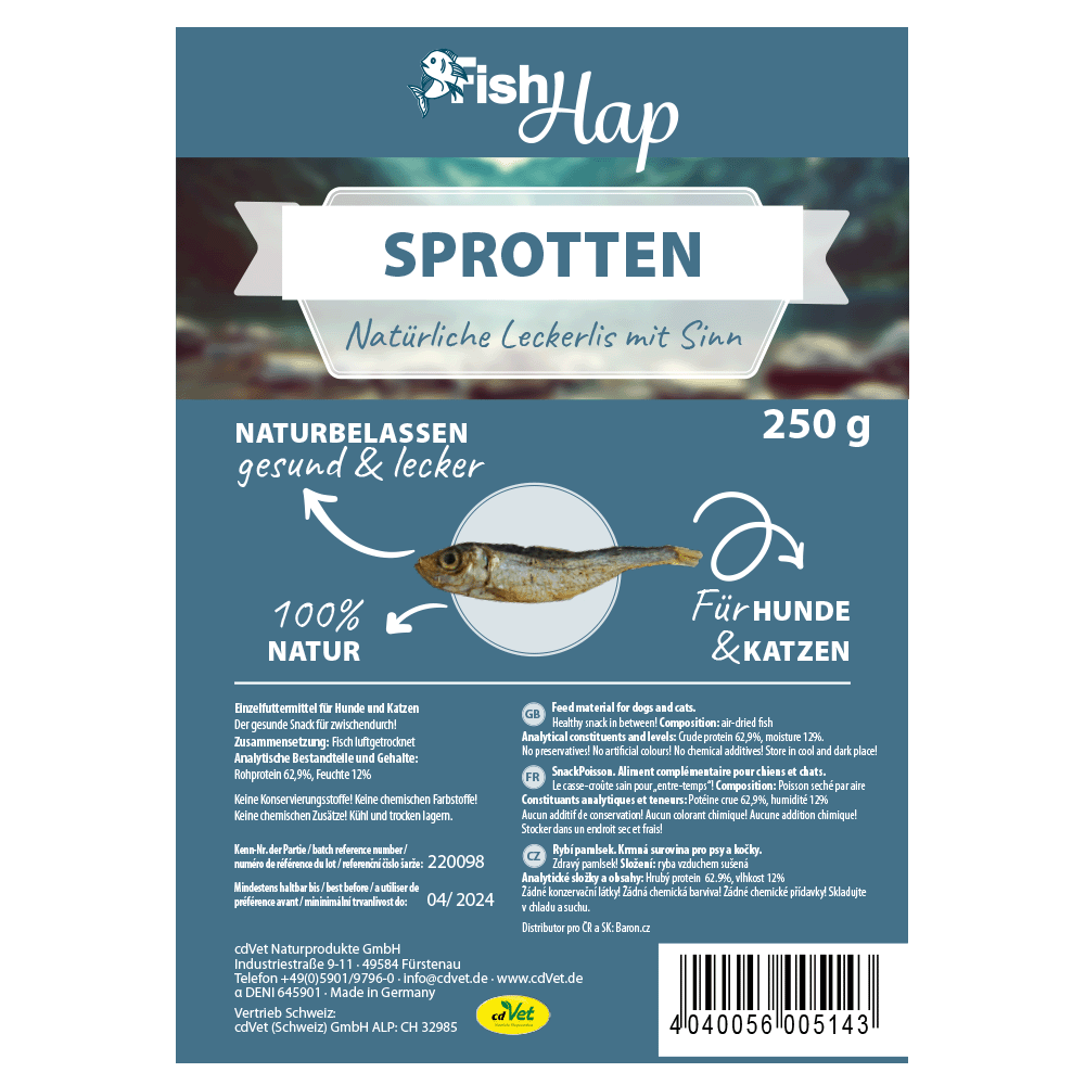 Fit-Hap FishHap Sprats 250 g
