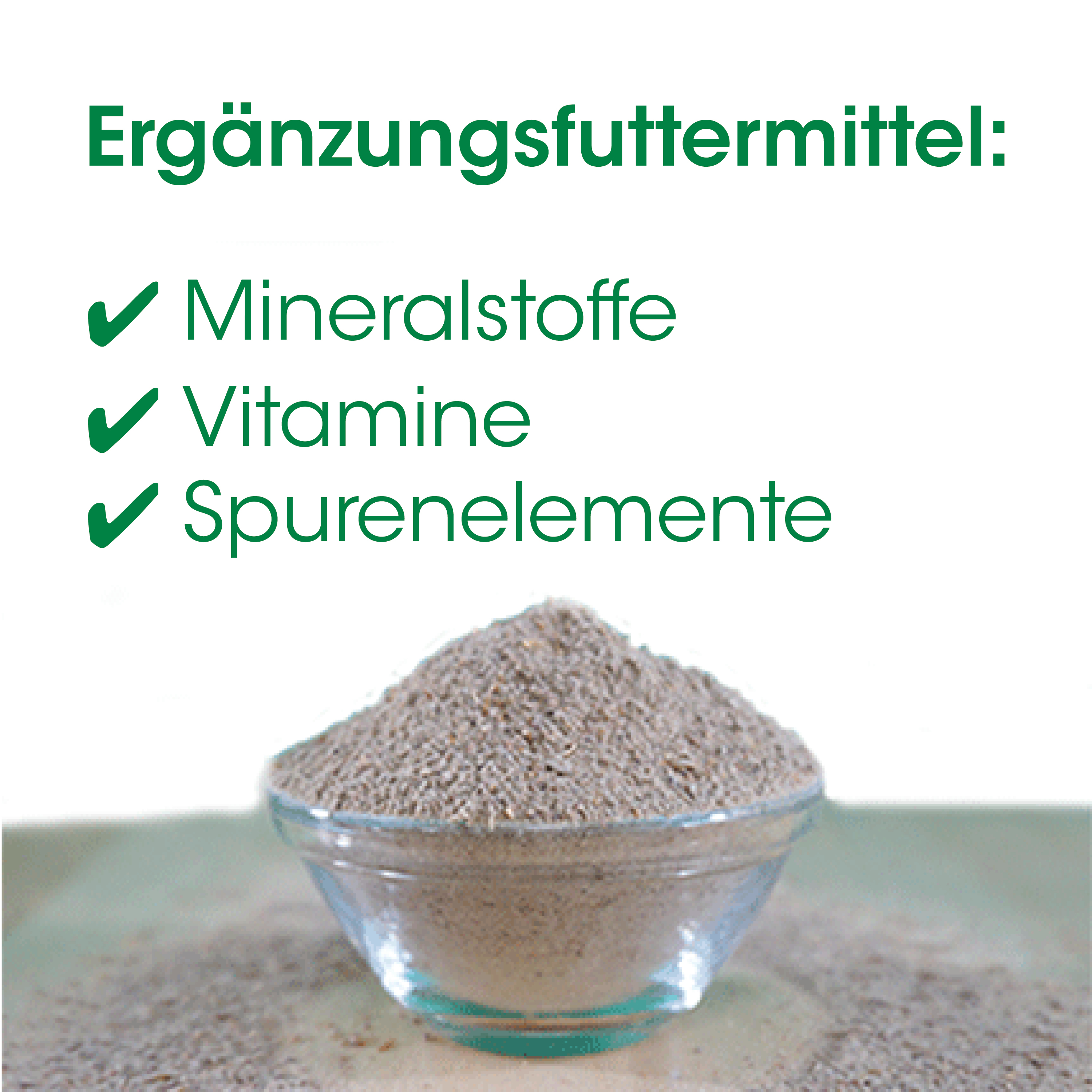Mineralstoffe, Vitamine, Spurenelemente, Pulver, Grau