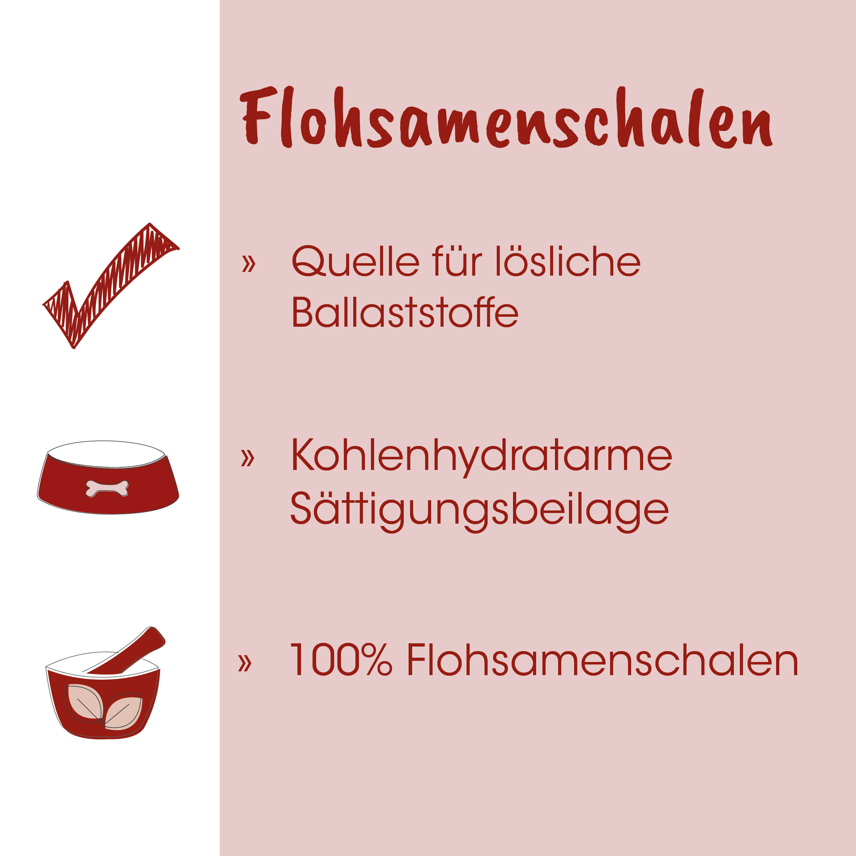 Flohsamenschalen, Kohlenhydratarme Beilage, Ballaststoffe, 100% Flohsamenschalen, Lebensmittel