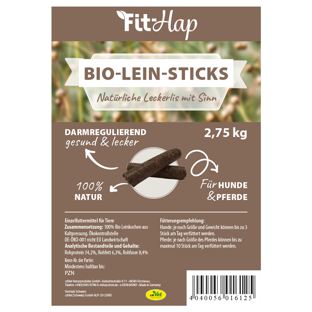 Fit-Hap Sticks de Lin Bio 2,75 kg