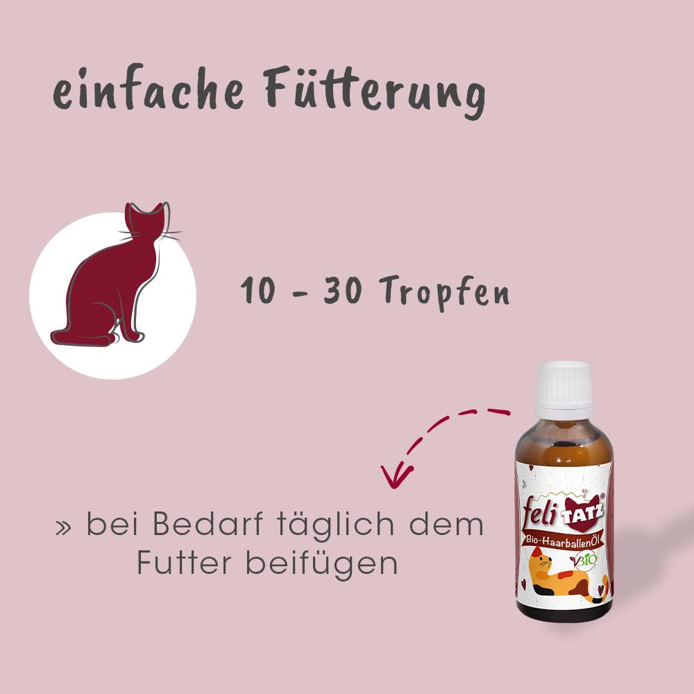 feliTATZ Huile de Boules de Poil Biologique 50 ml