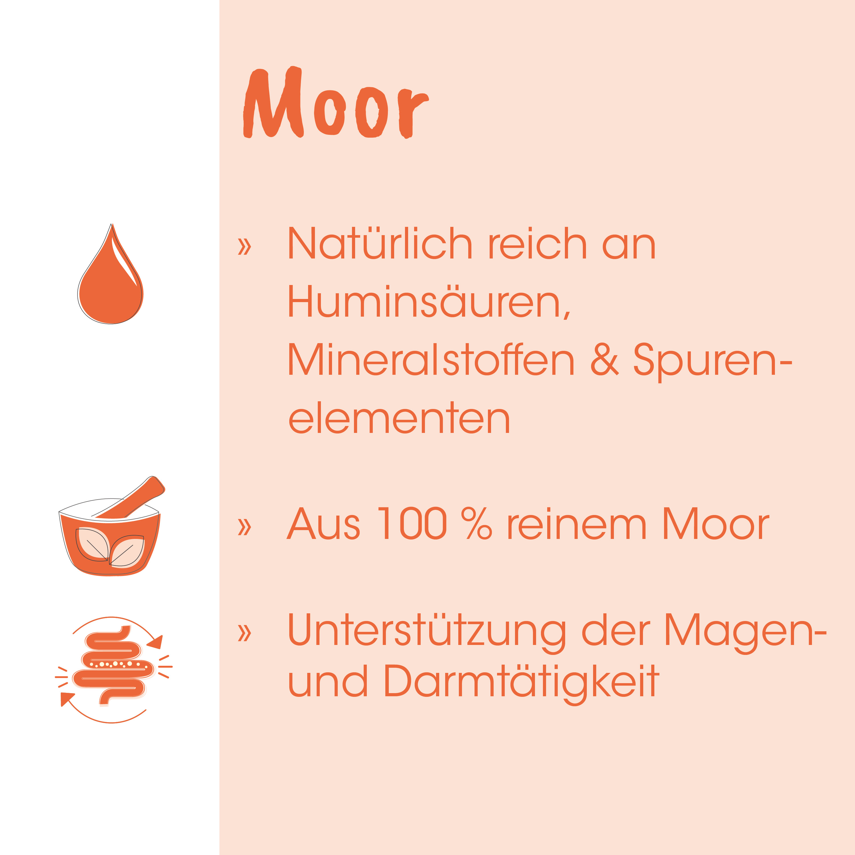 Moor, Natürliche Inhaltsstoffe, Huminsäuren, Mineralstoffe, Spurenelemente
