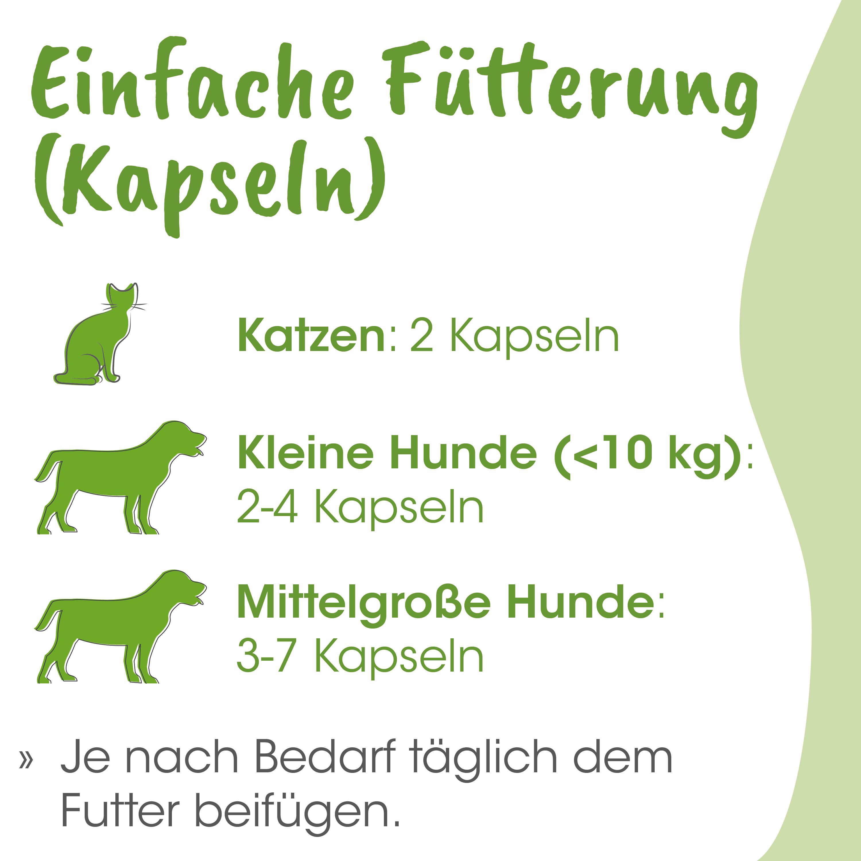 Katzenfutter, Kapseln, Katzennahrung, Katzen, Futteretikett