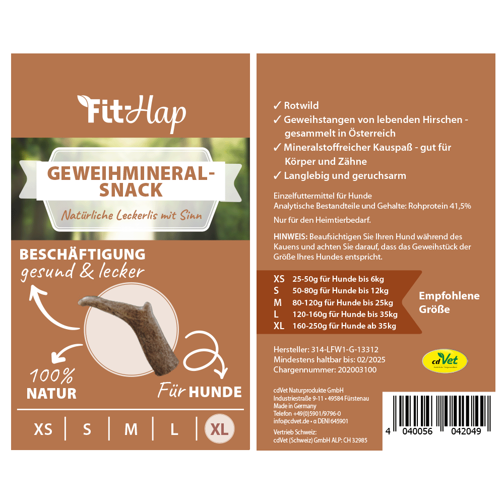 Fit-Hap Collation Minérale Antler XL (4 pièces)
