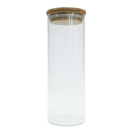 Verre avec couvercle en bambou