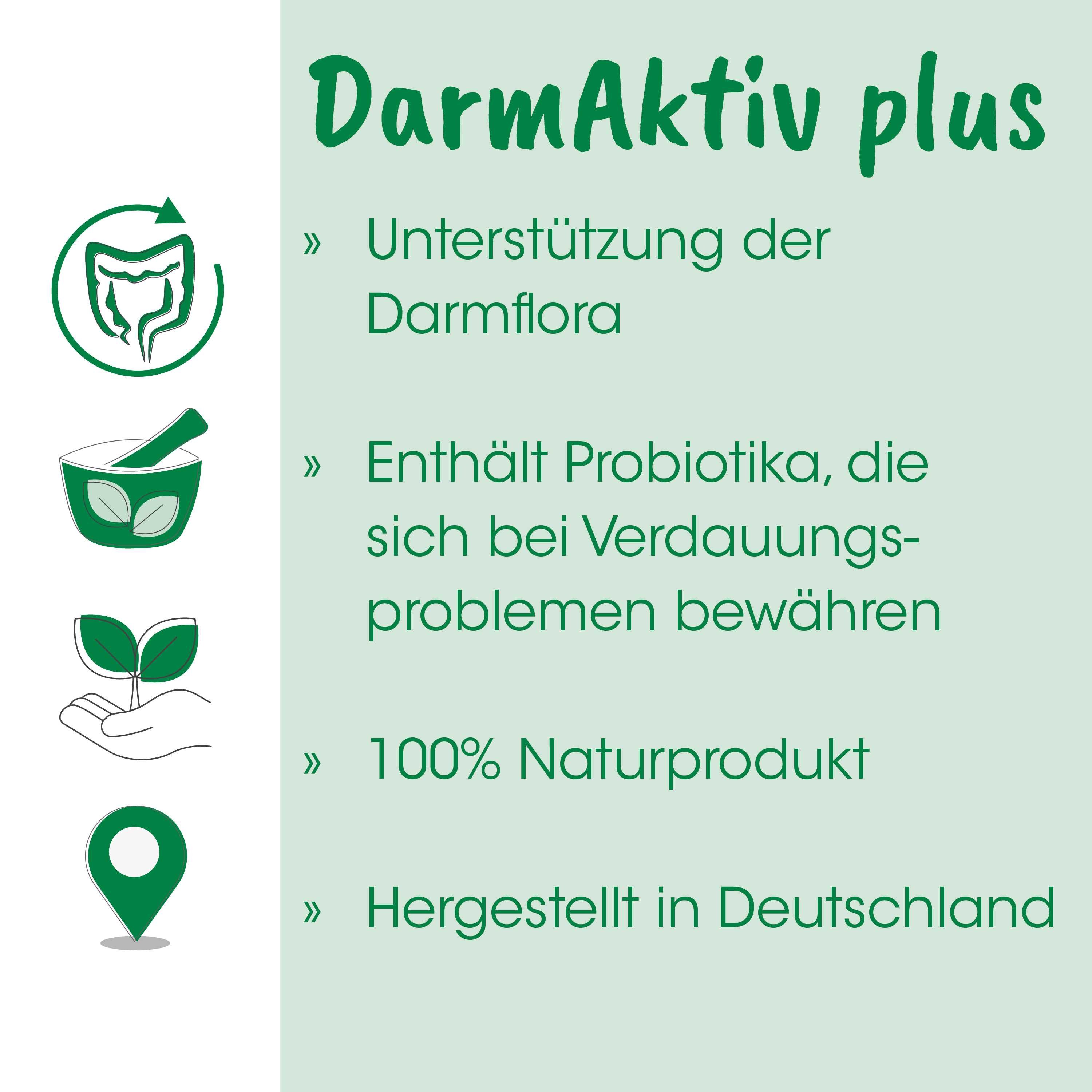Naturprodukt, Darmflora, Probiotika, 100% Natur, Deutschlandherkunft