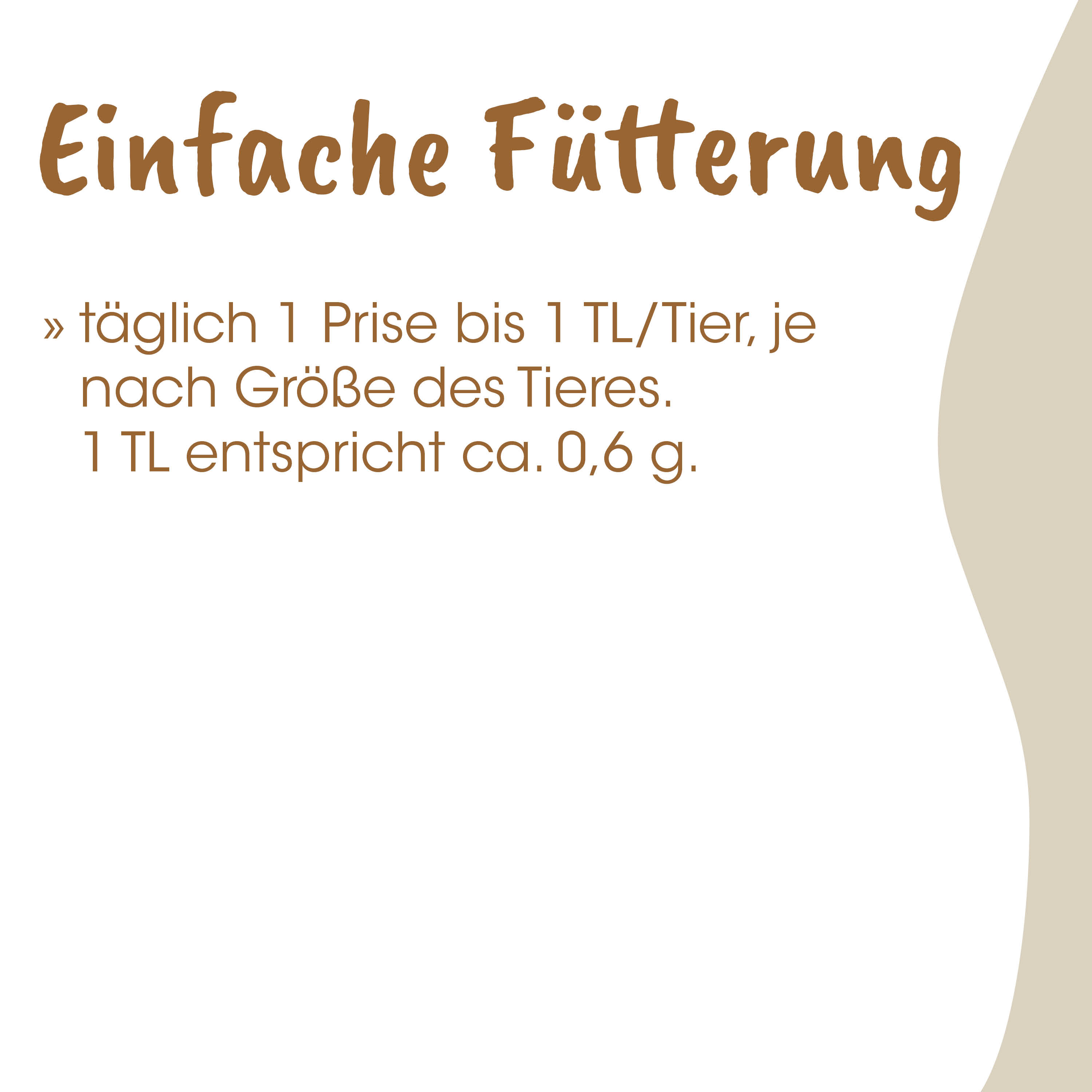 Futterung, Tierfutter, Tierfutter-Info, Tierernährung, Futtermittel