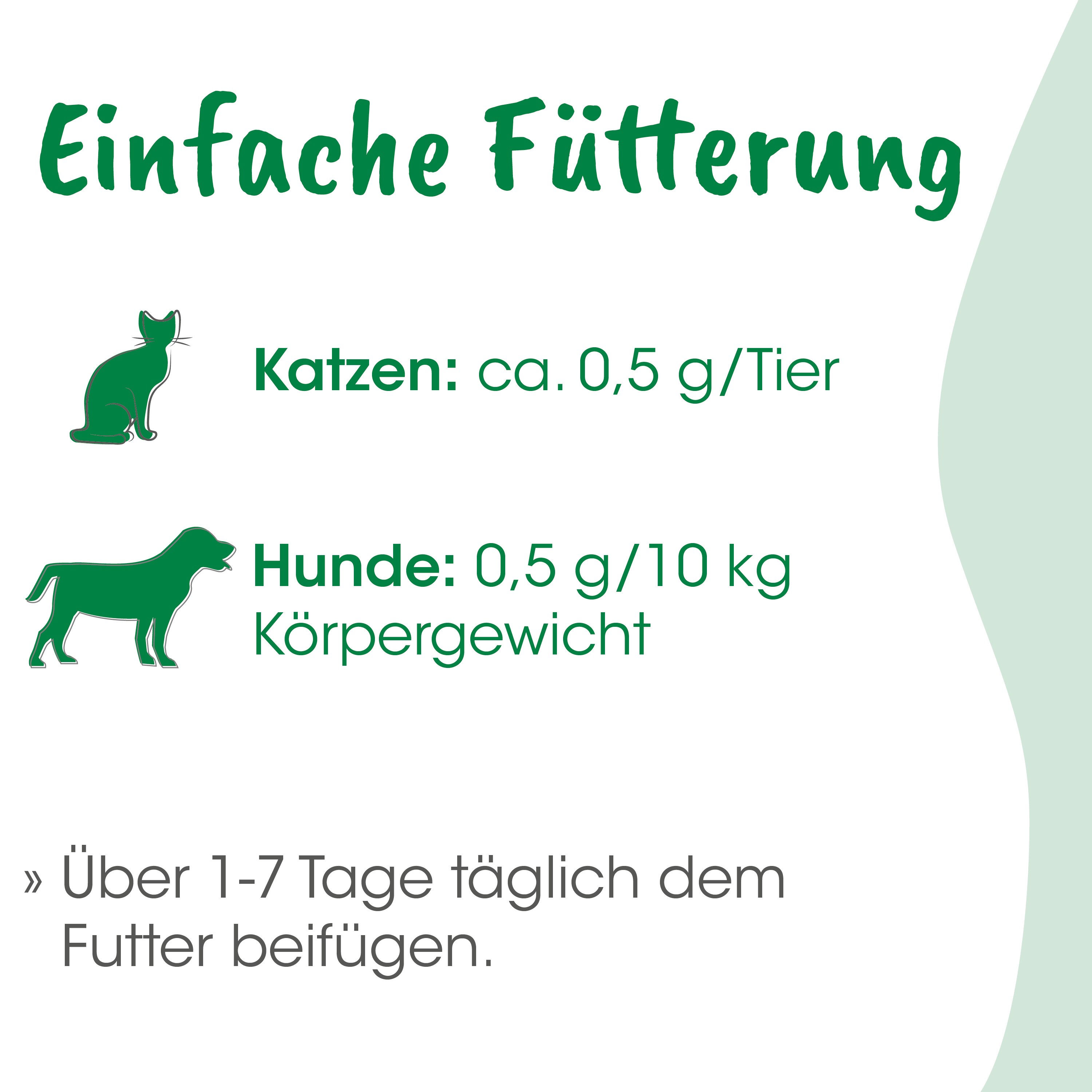 Katzenfutter, Katzennahrung, Tierfutter, Fütterungsanleitung, Gewichtsklassen
