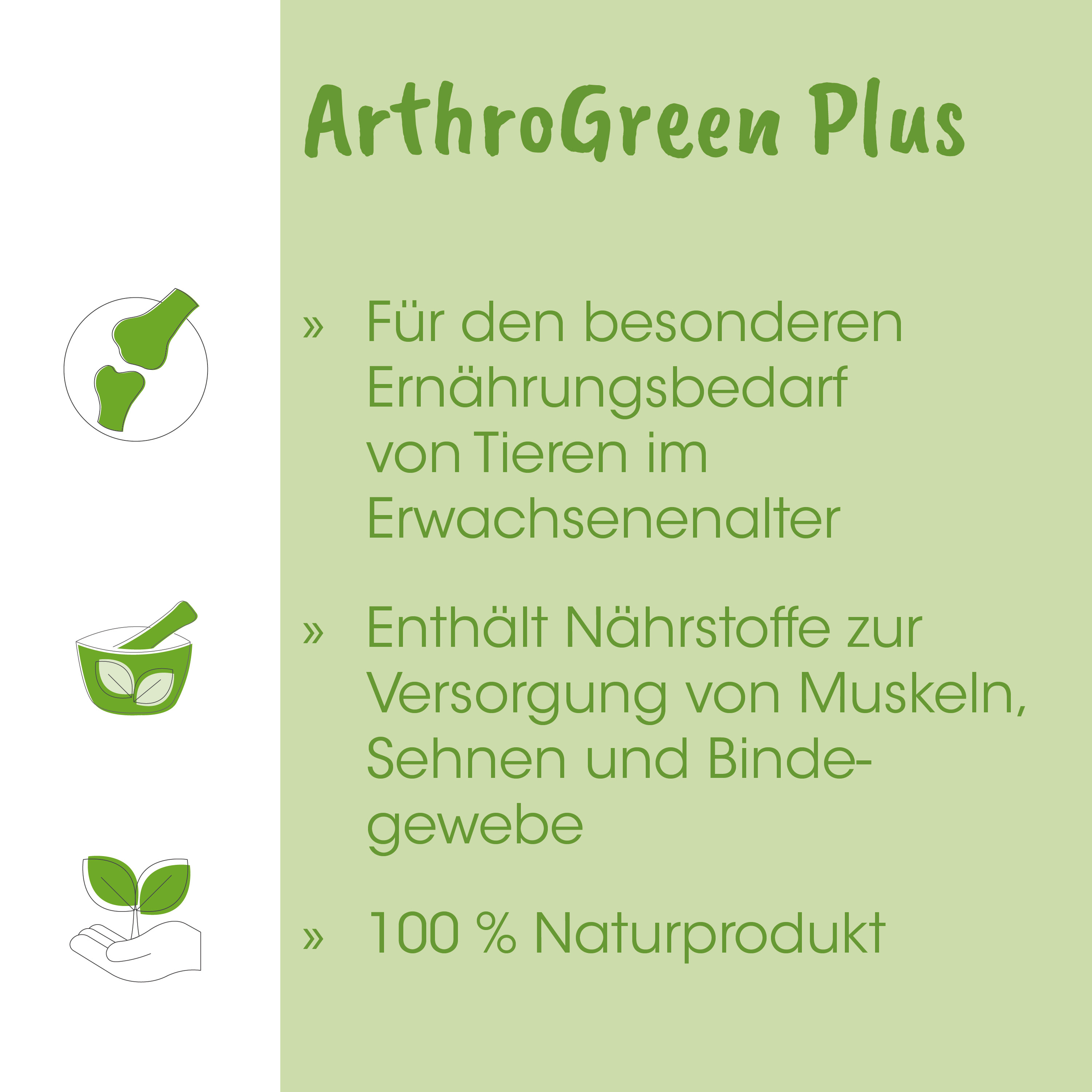 Erhältliches Produkt, Naturprodukt, Nährstoffe, Muskelversorgung, Tierernährung