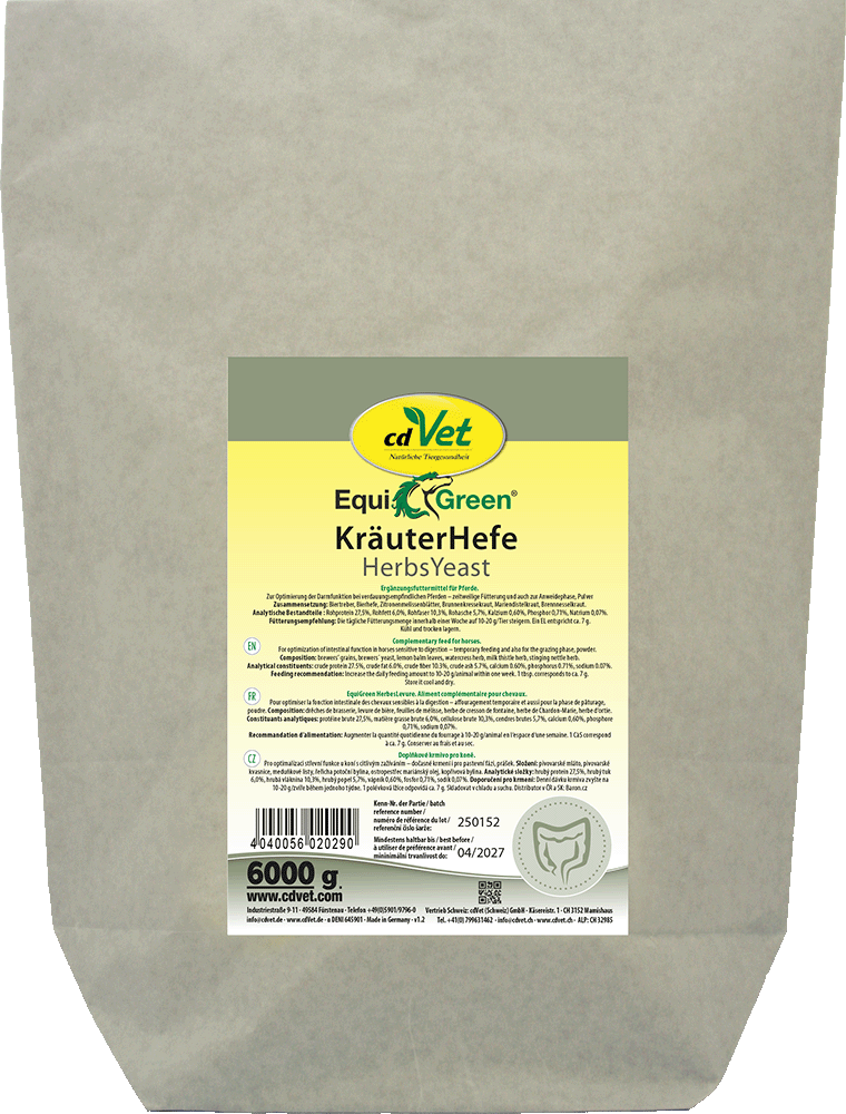 Kräuterhefe, HerbsYeast, EquiGreen, Lebensmittelzusatz, 6000 g