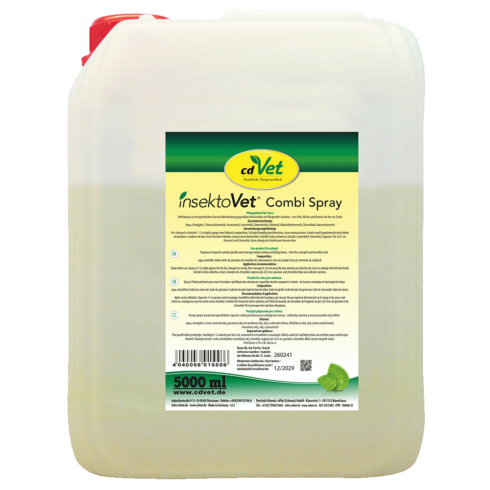 Insektenschutzspray, Kombi Spray, 5000 ml, Insektenabwehr, Animalsafe