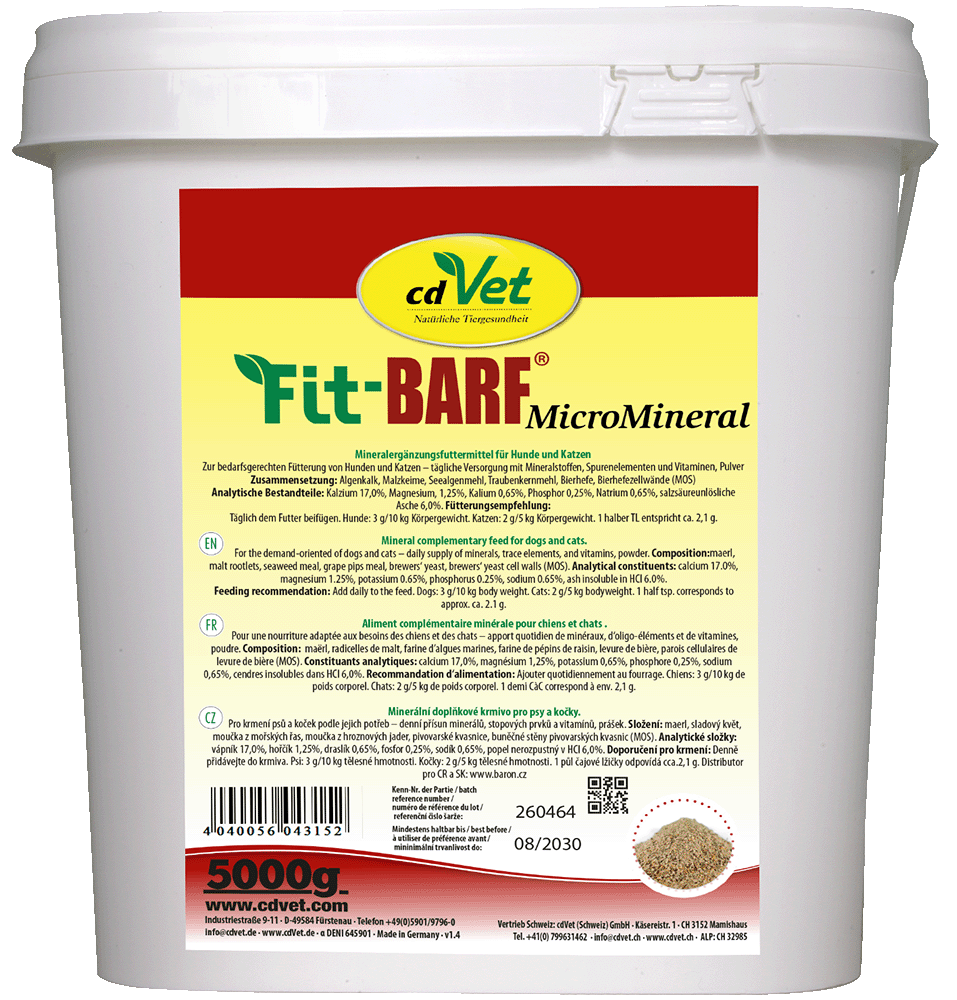 Futter, Mineralstoff, Hunde, Katzen, Pulver