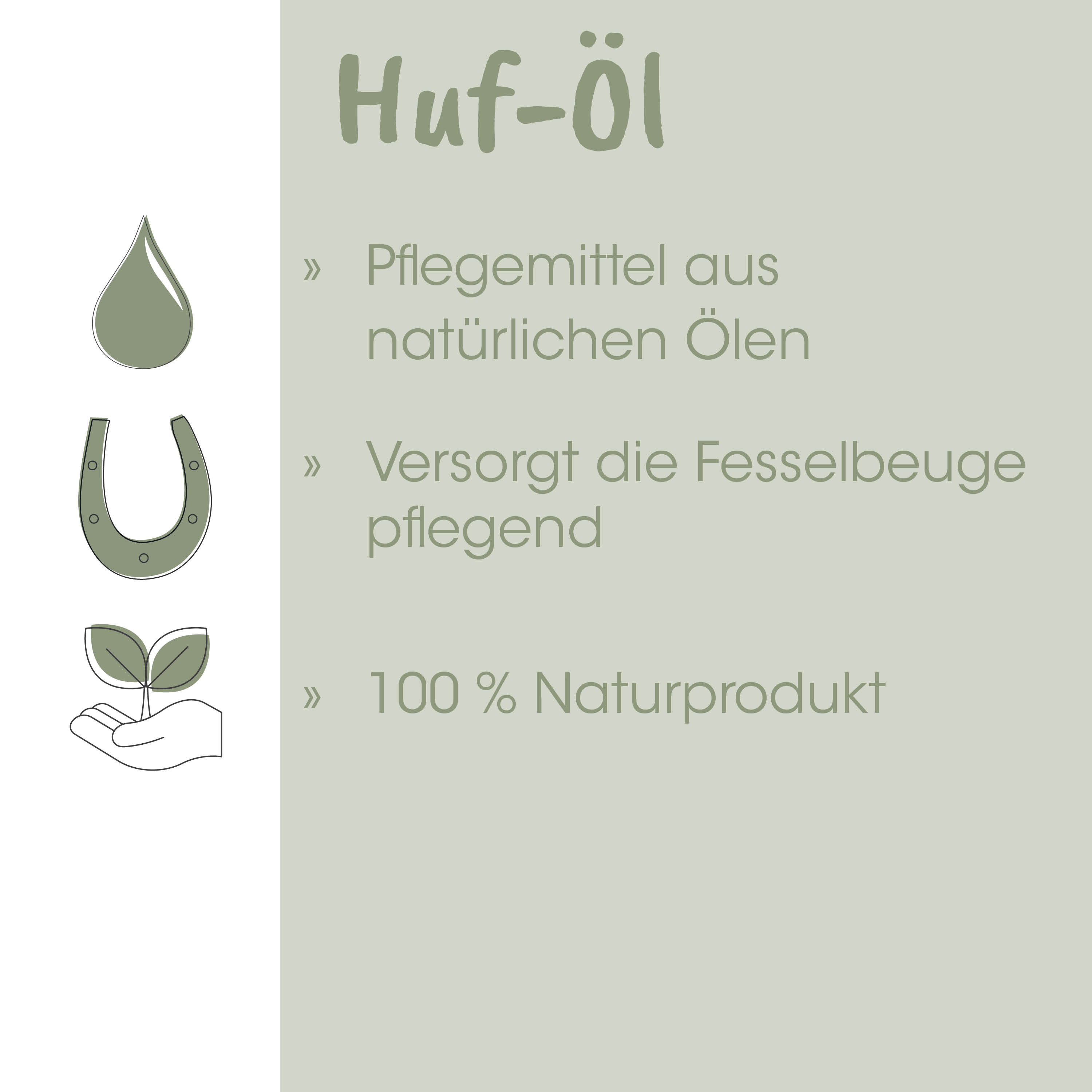 Pflegemittel, natürliche Öle, Huföl, Fellpflege, Naturprodukt