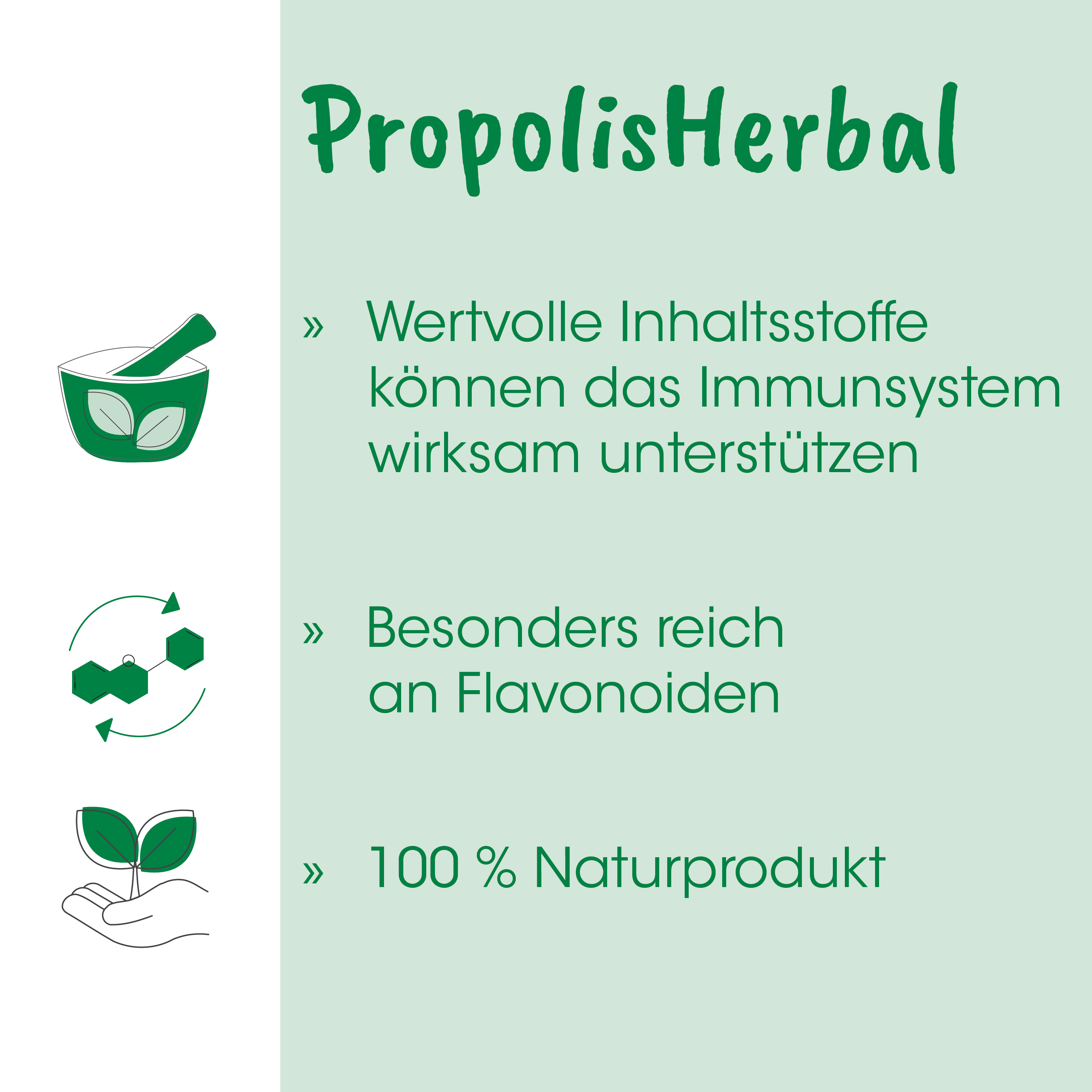 Herbal, Immunsystem, Wertvolle Inhaltsstoffe, Naturprodukt, PropolisHerbal