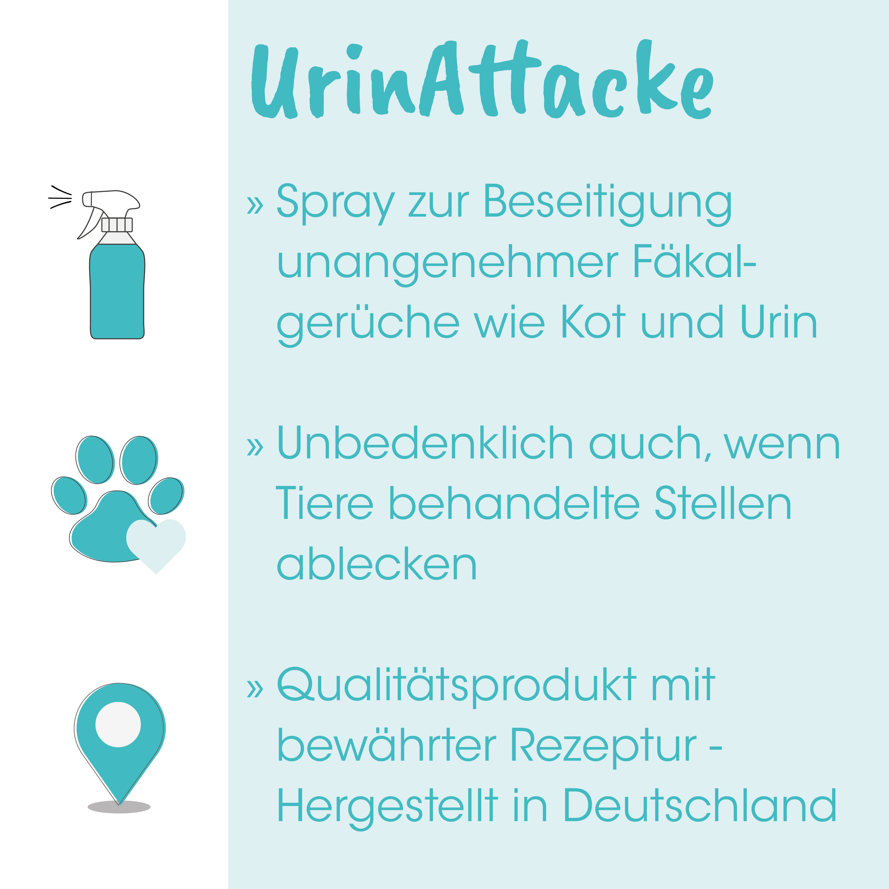 Spritzflasche, Pfotenabdruck, Ortung, Made in Germany, Hundeprodukt
