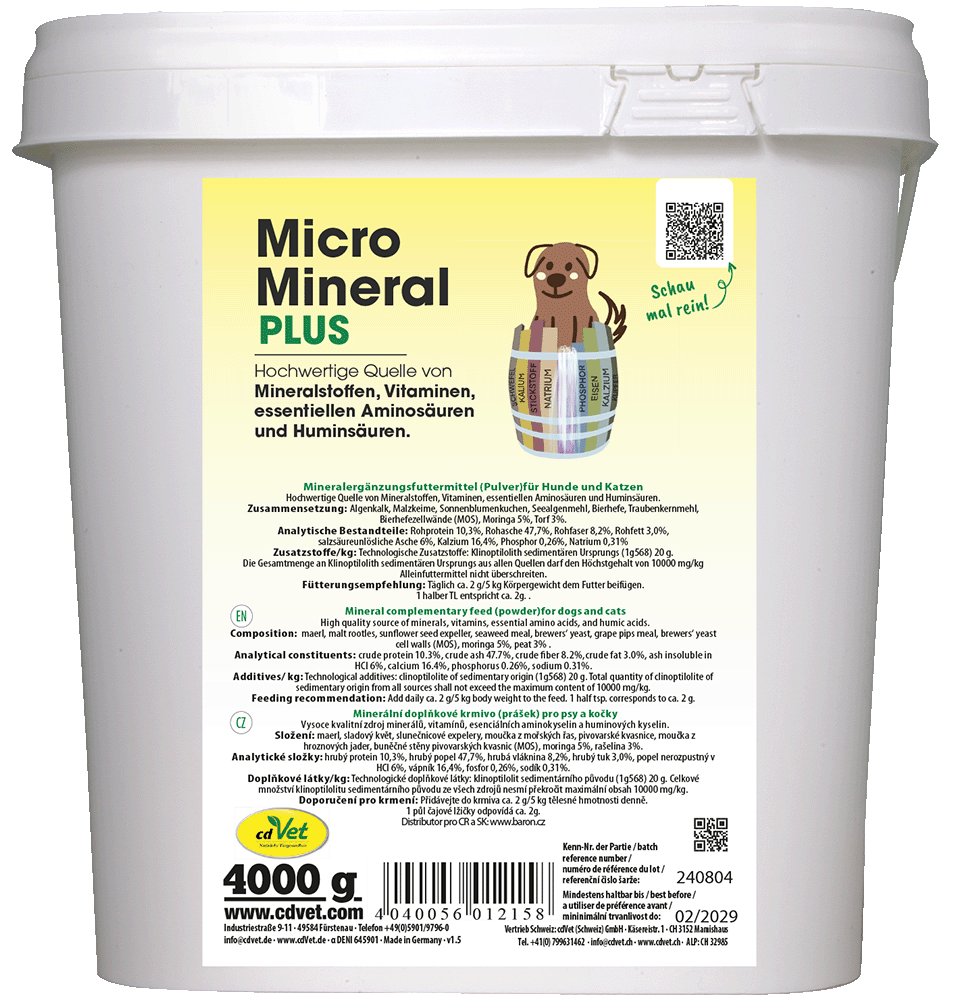 MicroMineral plus Chien & Chat 4 kg