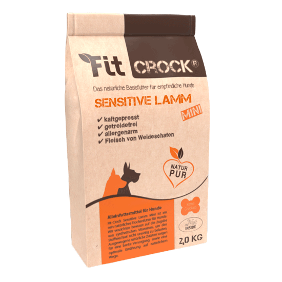Hundefutter, Lamm, Trockenfutter, 2,0 kg, Natur pur