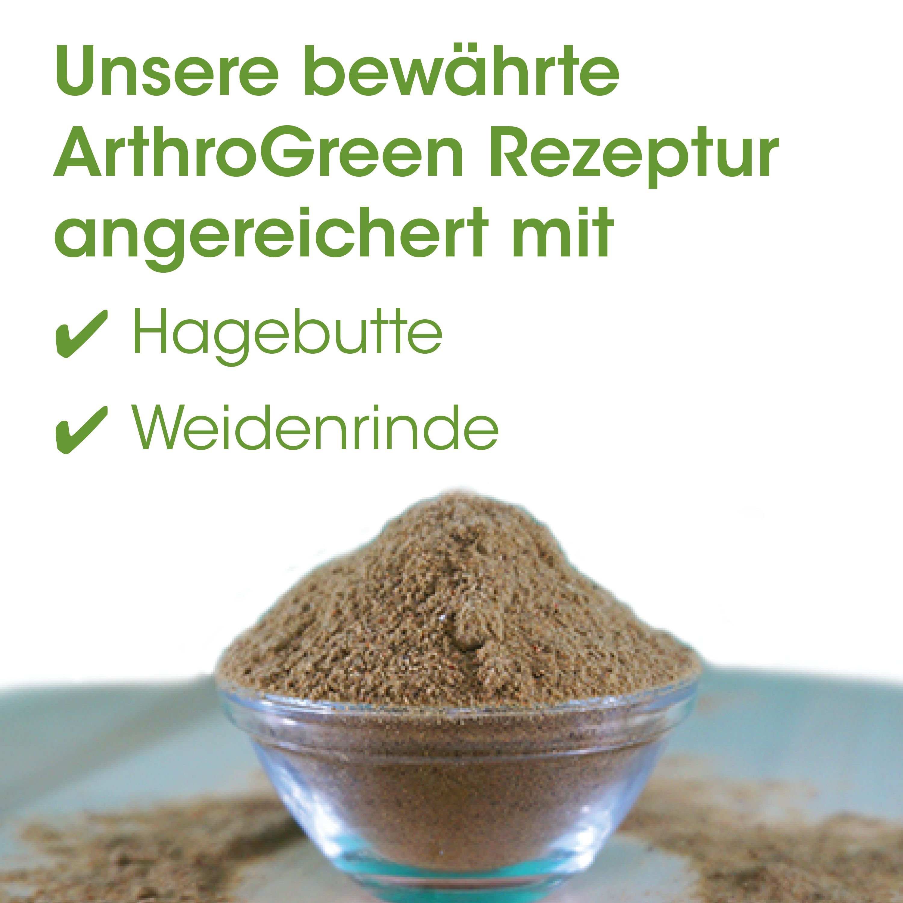 Gewürz, Pulver, Mahlung, Kraut, brauner, Weidenrinde, Hagebutte, ArthroGreen Rezeptur