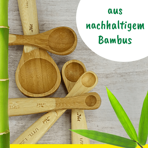 Set de Cuillères de Dosage en Bambou