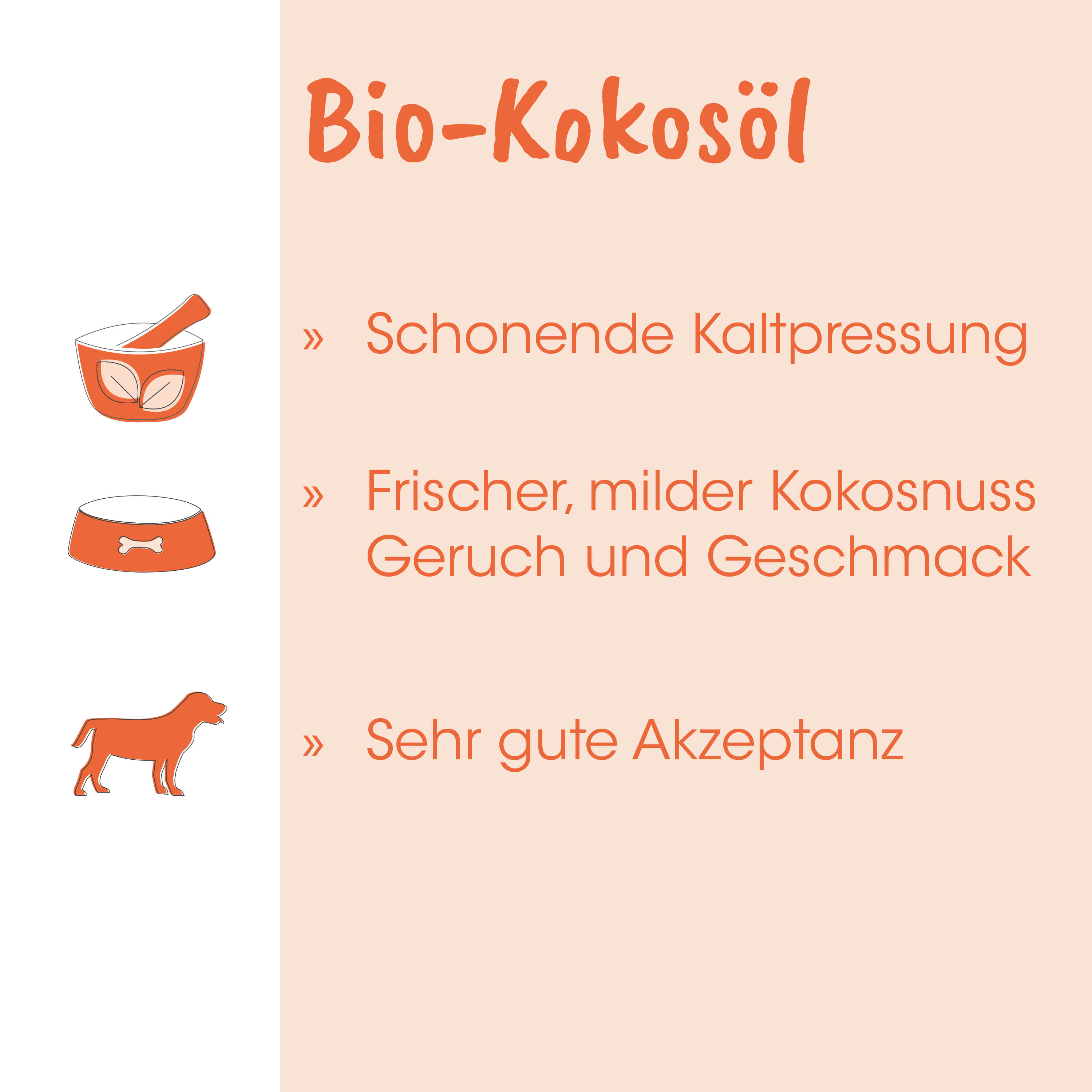 Bio-Kokosöl, Katzenfutter, Hundennapf